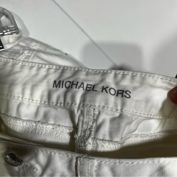 Michael Kors Bootcut Flare Jeans White Size 2 Mid Rise Spring Flare Casual - Picture 7 of 9